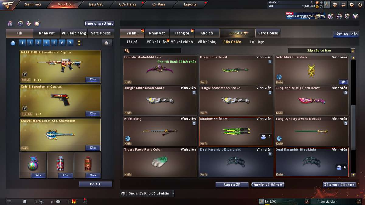 shop acc cf uy tin gia re